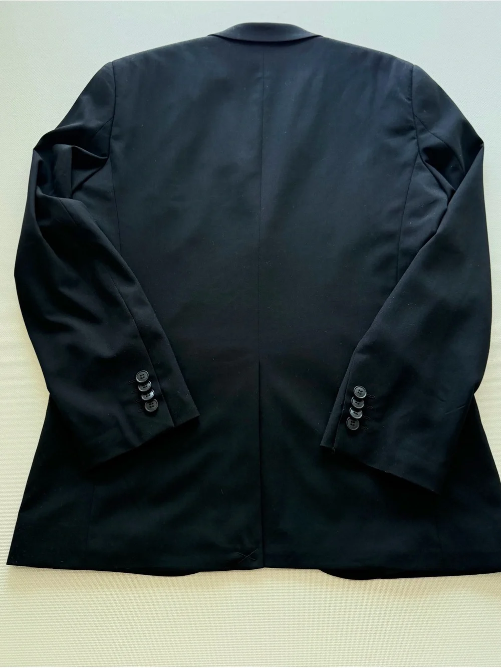 H&M Men's Black Two-Button Blazer with Notch Lapel